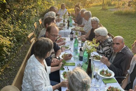 Abendessen im Garten